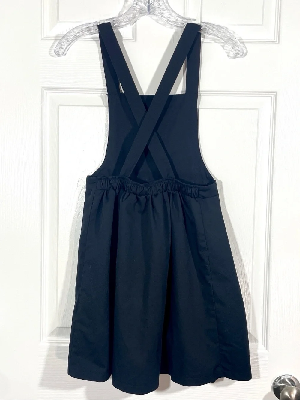 Justice Snoopy Woodstock Black Jumper Dress Girls L 12/14 Pleated Pinafore Y2K